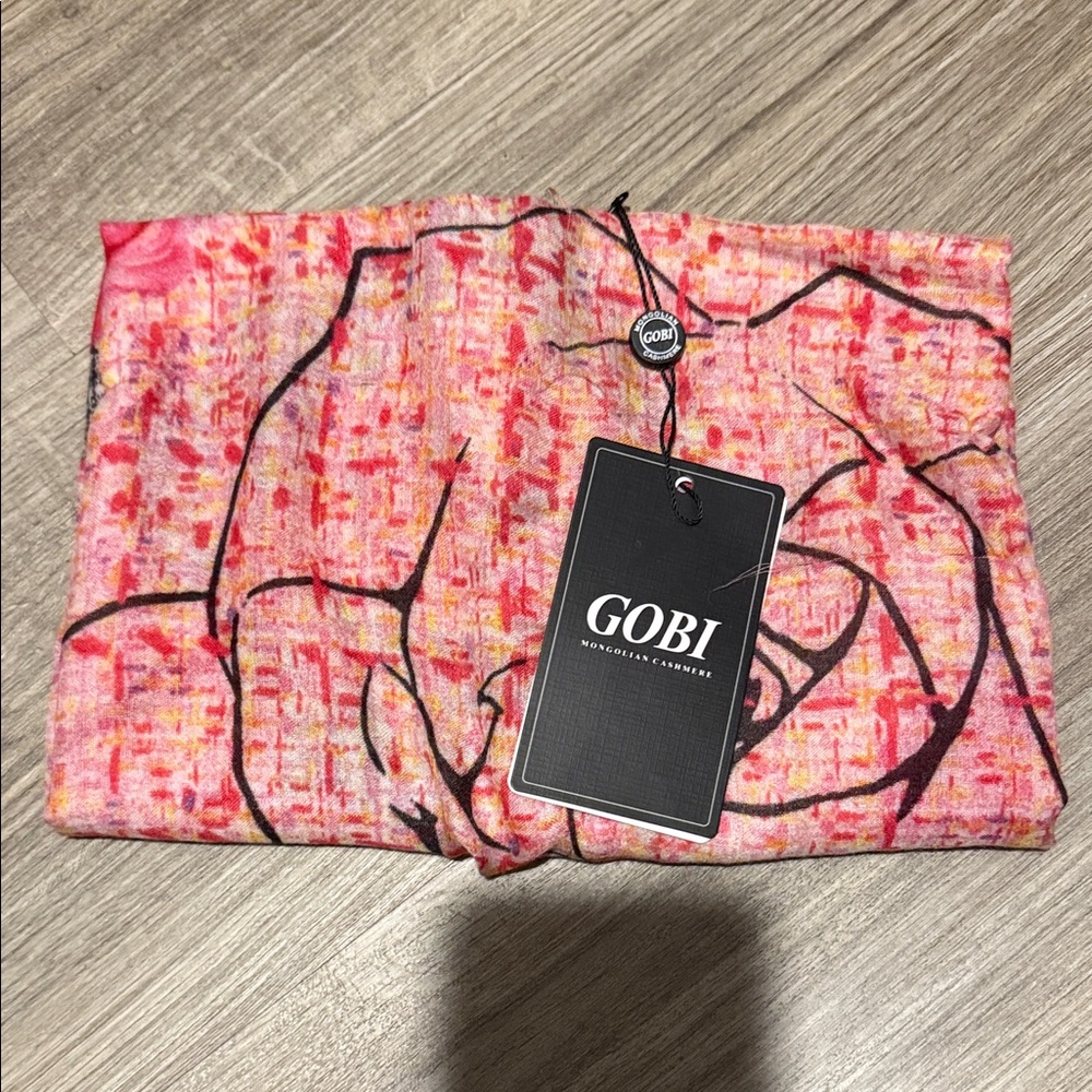 GOBI Real Cashmere Pink Women's Scarf